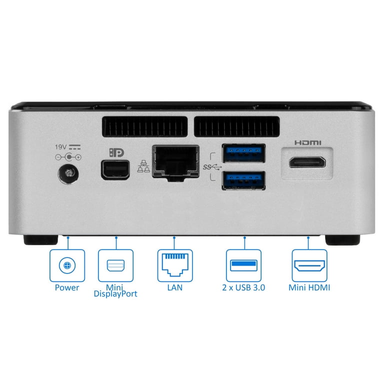 【超ポイント祭?期間限定】 Intel RAM 8GB 2.0GHz, i3-5005U Core Intel PC, Mini NUC5i3RYH ミニPC