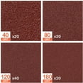 thumbnail image 3 of Umi Sander Sheets 100 Pieces, Mouse Sander Sandpaper For Multiple Sanders, 40-80-120-180 Grit, 3 of 10