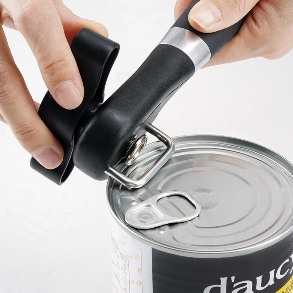 Safe Cut Can Opener, Smooth Edge Can Opener Ergonomic Handle,  Manual Can Opener, Food Grade Stainless Steel Cutting Can Opener for  Kitchen & Restaurant Seniors And Arthritis : Home & Kitchen