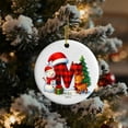 thumbnail image 1 of Adornos Navideños Acrílicos de 26 Letras | Decoraciones Colgantes Navideñas Personalizadas | Colgantes Del Alfabeto Ligeros y Duraderos | Decoración Navideña para El Hogar y La Oficina | Corona para, 1 of 6