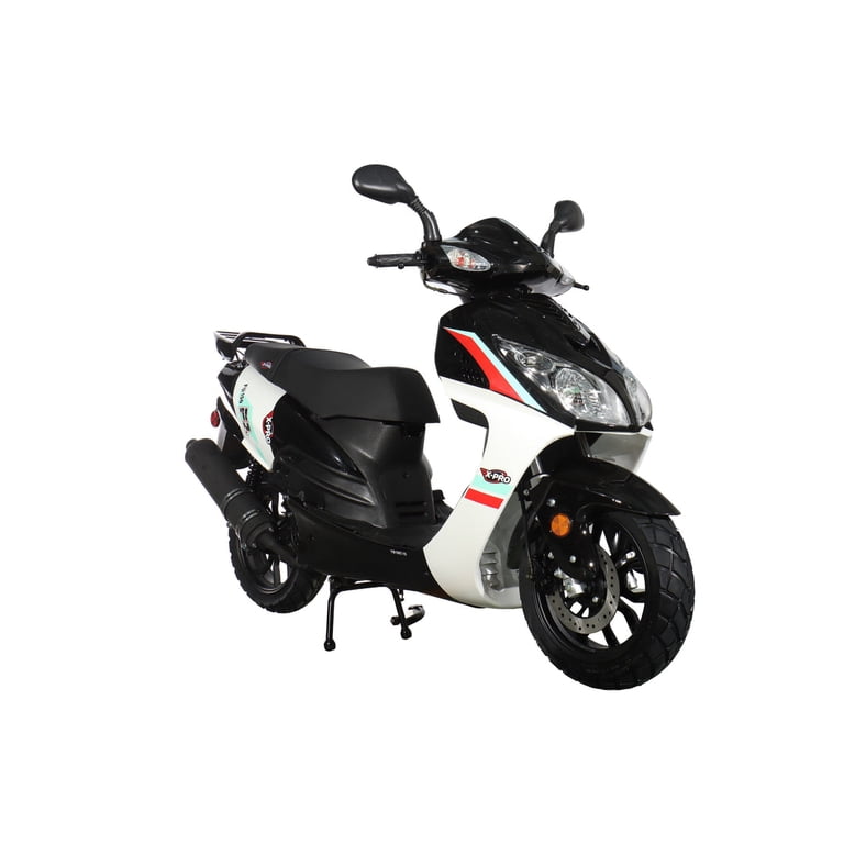 X-Pro 150cc Gas Moped Scooter - Electric/Kick Start, Large