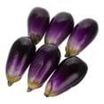 thumbnail image 3 of 6pcs Realistic Lightweight Eggplant Vegetable Models for Kitchen Decor, Restaurant, Photo Props & Educational Displays, 3 of 5