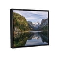 thumbnail image 3 of Stupell Peaceful Mountain Lake Reflection Landscape Photography Black Floater Framed Art Print Wall Art, 3 of 6