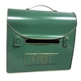 thumbnail image 4 of DimyFew Wall Mount Briefcase Mailbox Metal Vintage Mailbox for Outside Home Entryway Green, 4 of 8
