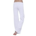thumbnail image 4 of Tuphregyow Women's Pants Clearance Cargo Jogger Pants Drawstring with Pockets Trendy Classic Solid High Waist Stretchy New Style Breathable White XXXL, 4 of 9