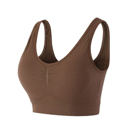 

WANYNG Women Solid Color Wrap Top Bottoming Vest Girls Wrap Sport Bra Top