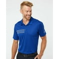 thumbnail image 1 of Adidas Mens 3-Stripes Chest Polo, L, Collegiate RoyalGrey Three, 1 of 7