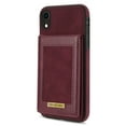 thumbnail image 5 of Dteck Flip Wallet Case for iPhone XR 6.1 inch,Luxury PU Leather Multi-functional Card Slot Case Holder Kickstand Shockproof Cover.For iPhone XR,Winered, 5 of 9