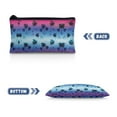 thumbnail image 3 of KUIFORTI Tropical Palm Pencil Case Small Makeup Bag Printed Pencil Bag Pencil Pouch Brush Bag Pouch Stationery Organizer, 3 of 7