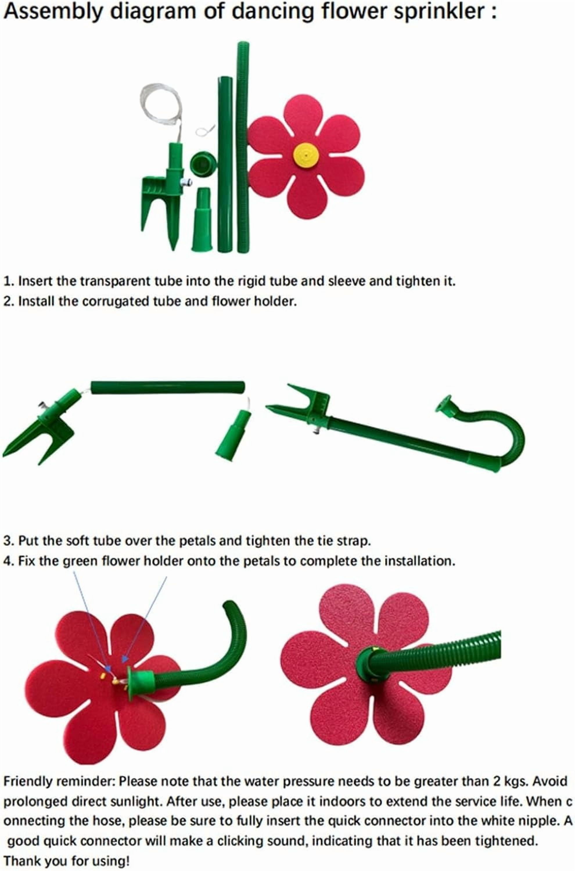 Crazy Daisy Water Sprinkler – Fun Dancing Flower Sprinkler for Kids & Dogs, 360° Rotating Outdoor Water Toy for Yard & Lawn