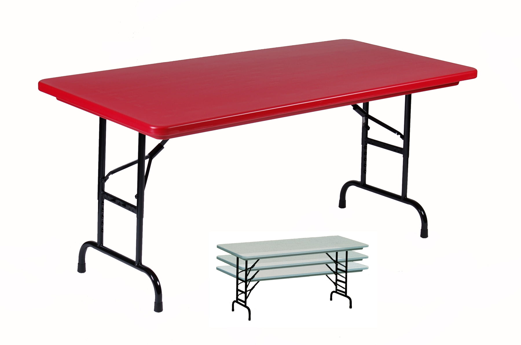 Sandusky SPT323229 Folding Plastic Square Table 32/" White