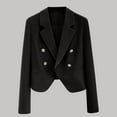 thumbnail image 2 of bnaln Blazers for Women Business Casual Long Sleeve Lapel Open Front Suit Jacket Work Blazer Trendy Classic Button Down Jackets Casual Lightweight CardigansBusiness Work Office Wear, 2 of 3