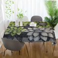 thumbnail image 3 of Yayeee Tablecloths 60" x 90" Rectangle Wrinkle Resistant Party Table Cover, Gray Floral, 3 of 8
