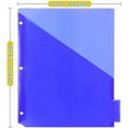 thumbnail image 3 of Plastic Binder Dividers with One Front Pocket and Tab Binder Divider for 3 Ring Binder, Multicolor, 10 Pack, 3 of 7