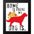 thumbnail image 2 of Oliphant, Ginger 20x24 Black Modern Framed Museum Art Print Titled - Home Is Where My Dog Is, 2 of 5