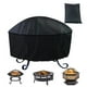 thumbnail image 1 of Waterproof Patio Protector Fire Pit Cover Outdoor Garden Yard Round BBQ Cover Anti Dust Grill BBQ Shelter UV Protector Coverblack122x46cmGERMANY He Qiyong unisex, 1 of 1