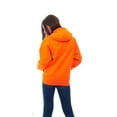thumbnail image 4 of Kids Orange Safety Full Zip High Visibility Thick Fleece Hooded Sweatshirt Hunting Jacket,  XL,Blaze Orange, 4 of 8