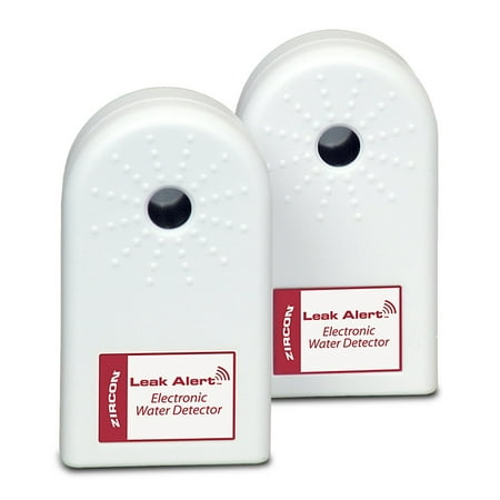 Leak Alert Electronic Water Detectors Bonus Pack, Batteries Not Included, 2-Pack, Loud (85dB) alarm sounds for up to 72 hours with direct water contact By