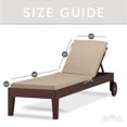 thumbnail image 2 of Milliard Outdoor Memory Foam Lounge Chair Cushion, Waterproof and Washable, Beige, 2 of 6