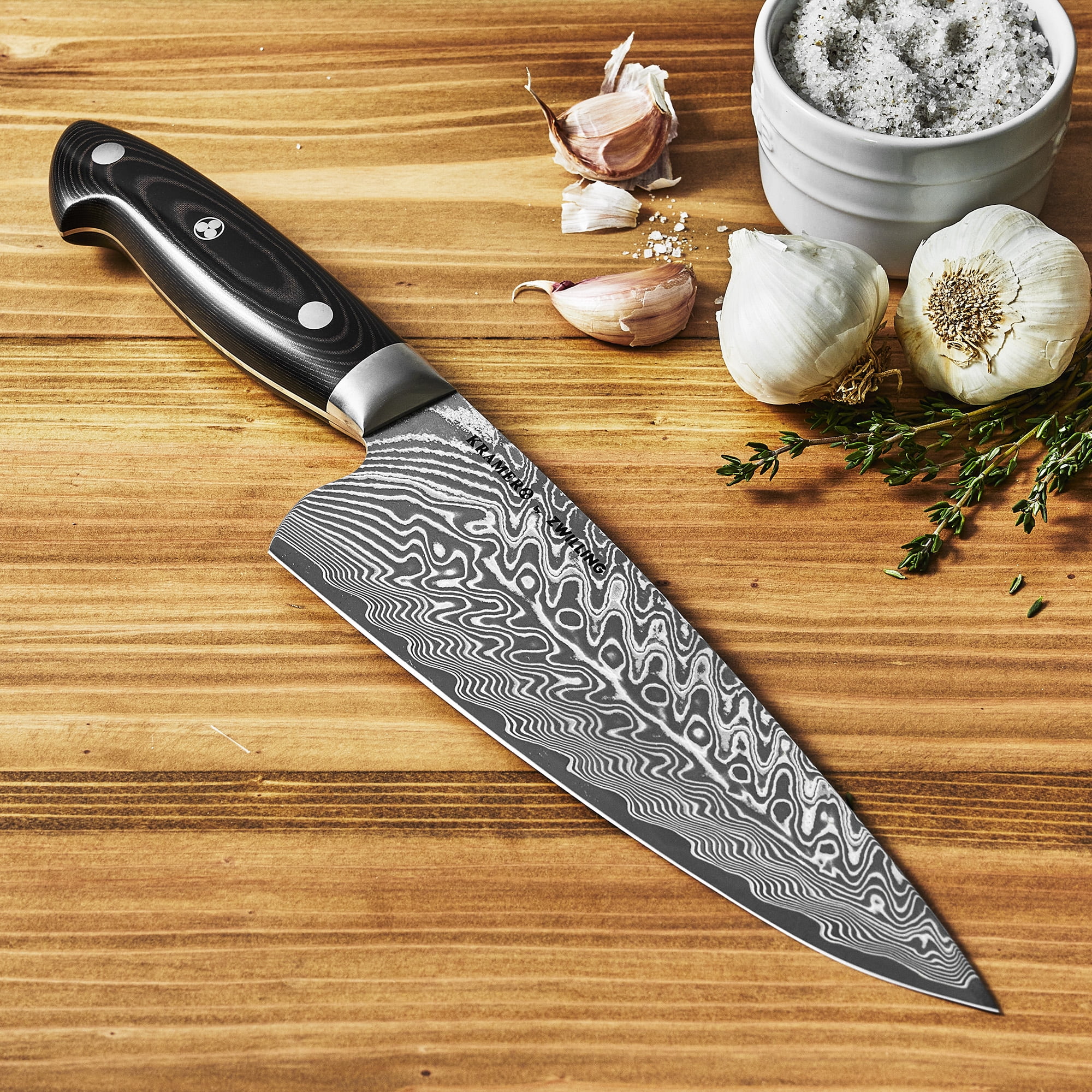 Stainless Damascus 8 Chef's Knife by Zwilling J.A. Henckels