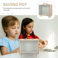 thumbnail image 3 of Tip Jar Decorate Wooden Clear Piggy Bank Holder Adornment Money Saving Bank Desktop Piggy Bank, 3 of 6
