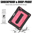 thumbnail image 7 of Dteck Cover for iPad Pro 11 2nd Gen 2020 with Screen Protector, Heavy Duty Full-Body Hybrid Rugged Case with 360 Degree Rotating Kickstand Hand Strap, Black/Rose, 7 of 7