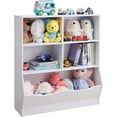thumbnail image 2 of Toy Organizers and Storage, Kids Bookshelf and Bookcase for Playroom, Bedroom, Reading Nook, Toddler's Room, Nursery, White, 2 of 6