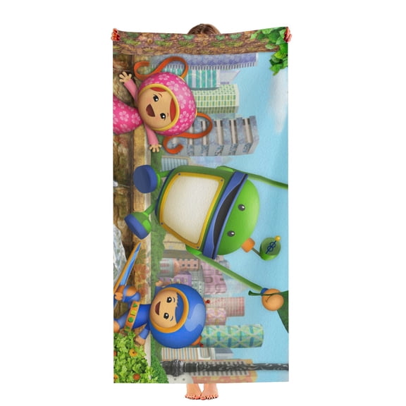 Team Umizoomi Beach Towel 30"x60"for Women Girls Boys Teenager Man Quick Drying Microfiber Birthday Gift