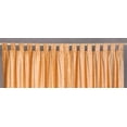 thumbnail image 2 of Peach Tab Top  Velvet Curtain / Drape / Panel   - 60W x 120L - Piece, 2 of 2