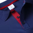 thumbnail image 5 of XDZJLR Mens Polo Shirts Short Sleeve Classic Collar Casual Breathable Knit Blend Button Closure Tops Mens T Shirts S-2Xl, 5 of 5