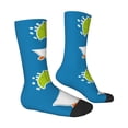 thumbnail image 3 of Uemuo Goose Holding an Umbrella Pattern Women's Crew Socks, Soft Durable Breathable Moisture-Wicking with Odor Control Cotton socks, 3 of 9
