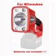 thumbnail image 1 of Lámpara de Trabajo para Auto Adaptador de Batería Li-ion USB Charger Luz de Trabajo para Exteriores para Mil*wau*kee Batería de 18V, 1 of 6