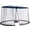 For 14ft Umbrella, variant on Mosquito Netting For 13/14/15FT Patio Umbrella Double-Sided, Screen Walls Zipper Double Door Black