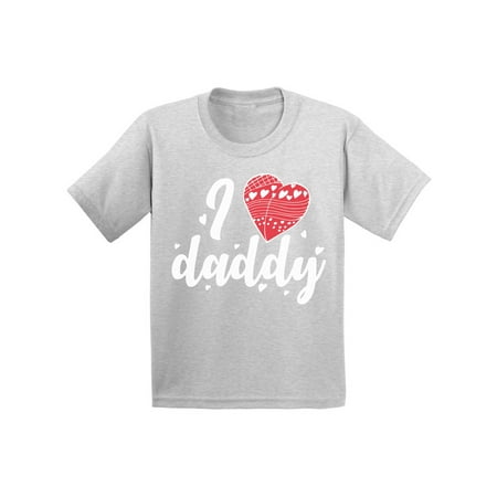 Awkward Styles I Love Daddy Infant Shirt Red Heart Tshirt Shirts for Boy Shirts for Girls Cute T-shirt for Girls Cool T Shirts for Boys Gifts for Children Love Shirts Best Father Ever T Shirt for