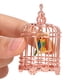 thumbnail image 5 of Decoración De Jaula De Pájaros Pequeños, 1/12 Metal Dollhouse Cage Decoración En Miniatura Con 2.2x1.4x1.4in Para 1/6 De Decoración Fotografía, 5 of 7