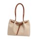 thumbnail image 2 of Bolso tote de gran capacidad, regalo de moda, bolso elegante para la calle y fiestas al aire libre. Mango marrón, 2 of 9