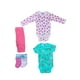 thumbnail image 1 of Kit 4 Piezas Bebé Niña Onesies Pañaleros, Pantalón y Calcetines Multicolor OP2206HK, 1 of 4