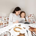 thumbnail image 5 of Castle Fairy Cowboys Boots Hat Full Size Comforter Sets,Vintage Aesthetic Bedding Sets, 5 of 8