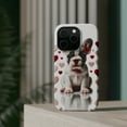 thumbnail image 4 of DistinctInk Tough Case for Apple iPhone 15 Pro MAX (6.7" Screen), Compatible with MagSafe Charging - Valentine's Day French Bulldog Puppy, 4 of 6