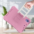 thumbnail image 3 of Kids Case for Apple iPad mini 6th 7th Generation 8.3 Inch, Silicone Lightweight Kids Friendly Kickstand Handle Cute Ladder Design Bumper Back Cover for iPad Mini 6/ iPad Mini 7 (A17 Pro), Pink, 3 of 6