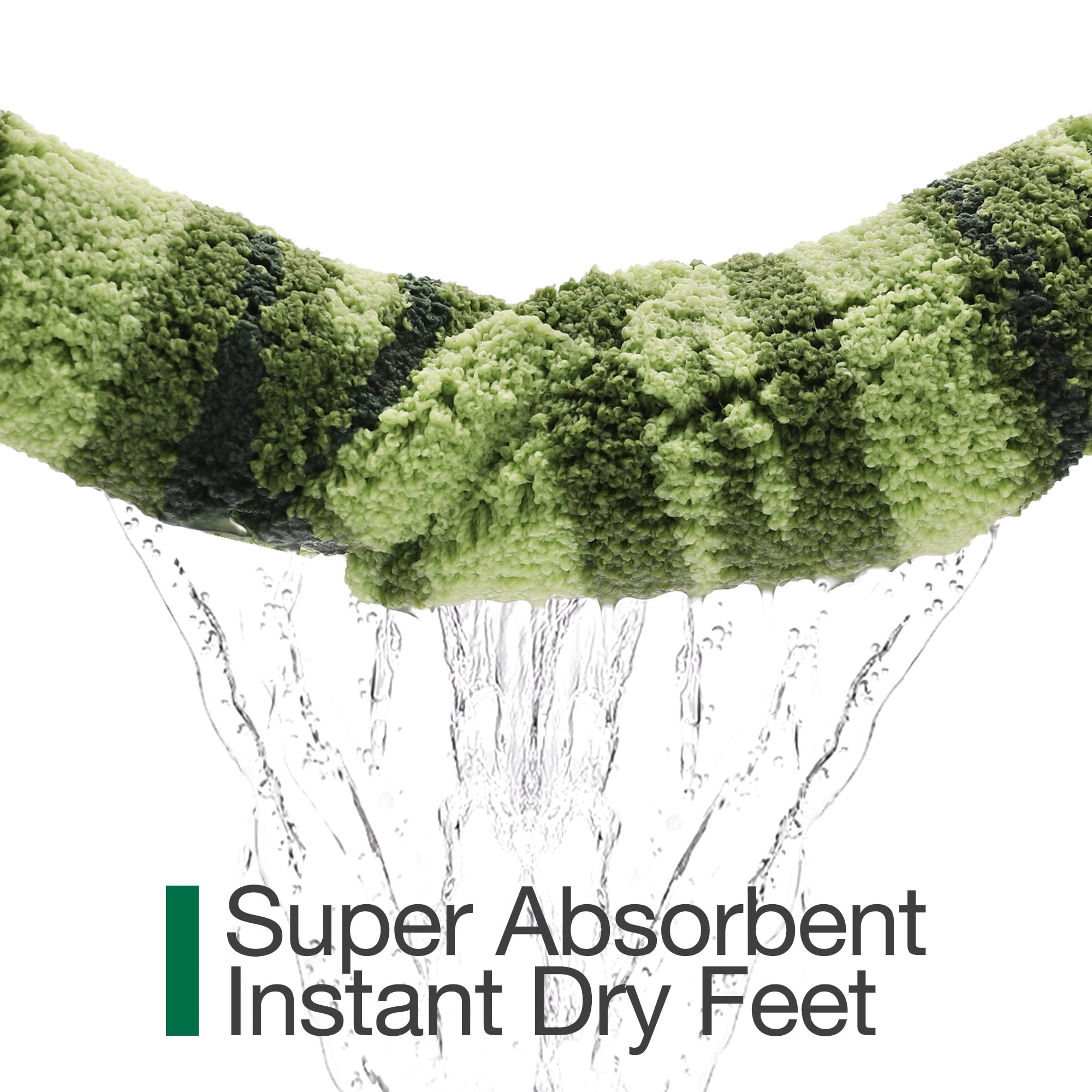 FRABE Cute Palm Leaf Bathroom Rugs, Soft Fluffy Plush, Non Slip Absorbent,Machine Washable, for Shower Floor, Bedroom, Kids Room, 24x48