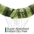 thumbnail image 5 of FRABE Cute Bathroom Rugs with Green Leaf Plant, Soft Fluffy, Plush, Non Slip Absorbent Quick Dry, for Shower Floor, Bedroom, Kids Room, Machine Washable, 20x40, Palm Leaf, 5 of 10