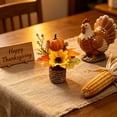thumbnail image 5 of Racsoh Artificial Maple Leaf Pumpkin Potted Plants, Mini Fall Faux Sunflower Greenery Ornament, Realistic Thanksgiving Decoration, for Desktop Office Decor (B), 5 of 7