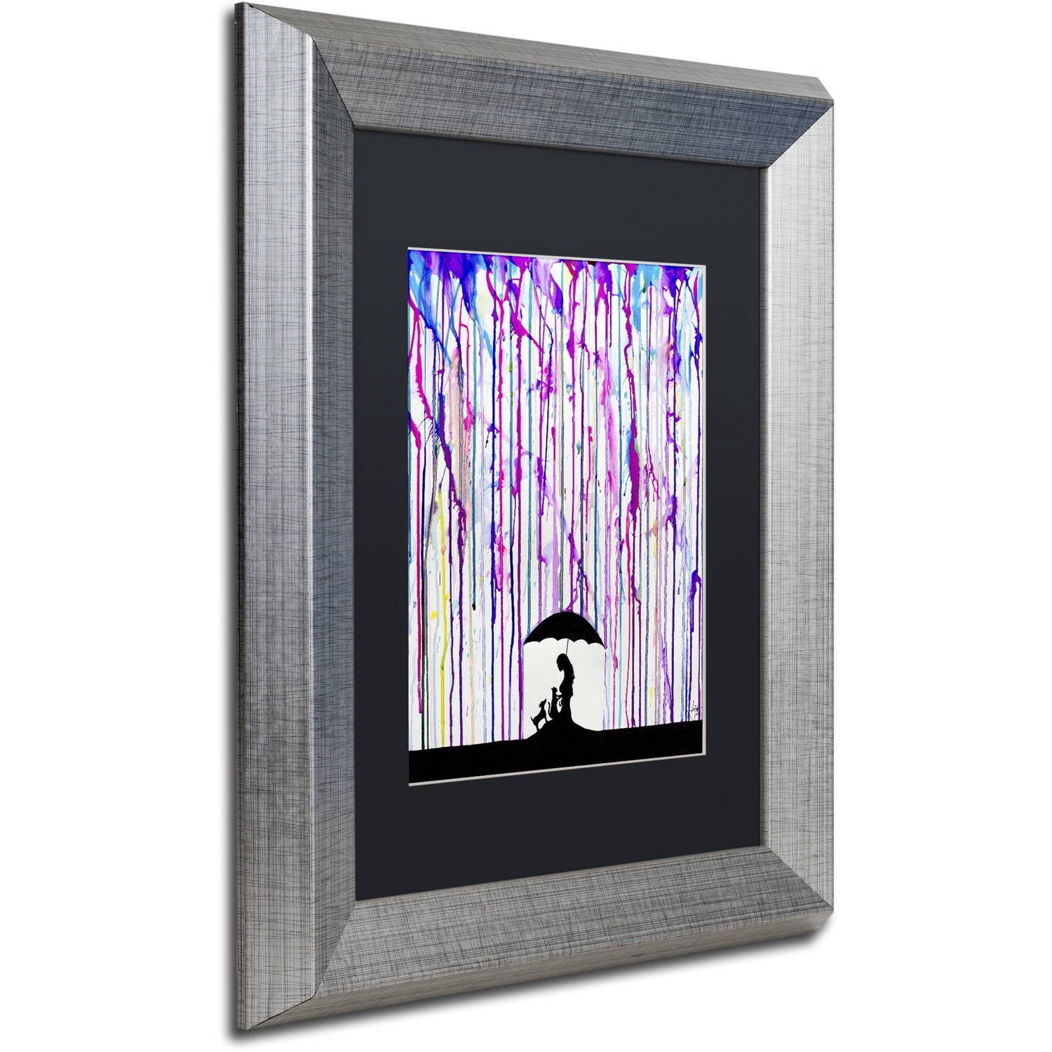 Trademark Fine Art 'Cradle' Canvas Art by Marc Allante, Black Matte, Silver Frame