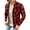 Red, variant on Meichang Flannel Shirts Men Casual Plaid Tops Fall Button Down Shirt Jacket Classic Fit Long Sleeve Cardigan Jacket