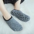 thumbnail image 2 of Jamicy Socks for Women Ankle Slipper Socks with Grips for Women Warm Winter Fluffy Fuzzy Non Slip Low Cut Socks for Hospital Home Gifts, 2 of 7