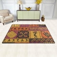 thumbnail image 3 of GZHJMY African Tribal Print Area Rug Rugs Non-Slip Floor Mat Doormats Living Room Bedroom 31 x 20 inches, 3 of 5