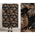 thumbnail image 3 of Soimoi 56 Inch Wide Polyester Canvas Fabric By 5 Yard - Leaves Pattern - Black - Water-Resistant Outdoor & Upholstery Material, 3 of 7