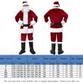 thumbnail image 2 of Disfraz Premium Conjunto de 7 piezas de Navidad para hombre Traje diario de estilo festival de color sólido (Ropa-M) Kuymtek Rojo T M para Hombre, 2 of 6