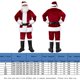 thumbnail image 2 of Disfraz Premium Conjunto de 7 piezas de Navidad para hombre Traje diario estilo festival de color sólido (Ropa-3XL) Kuymtek Rojo T 3EG para Hombre, 2 of 6